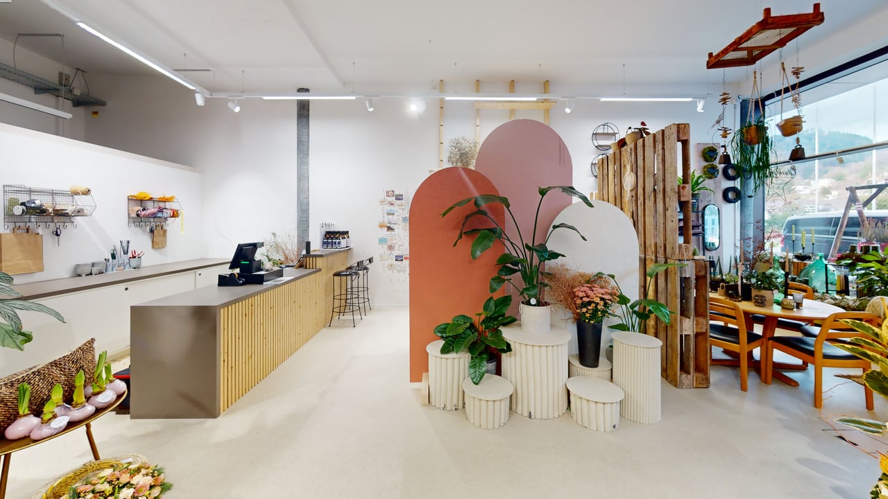3D-Rundgang eines Showrooms und Concept Stores