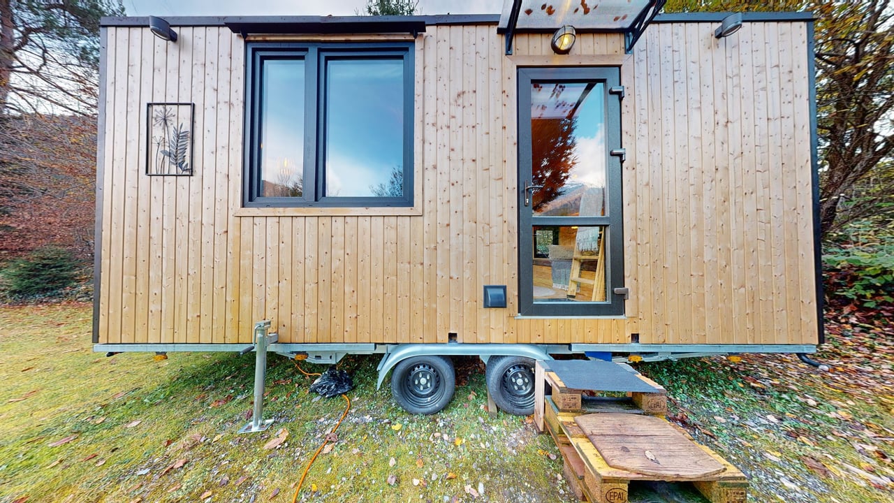 3D-Rundgang eines Tiny House – Aussenansicht